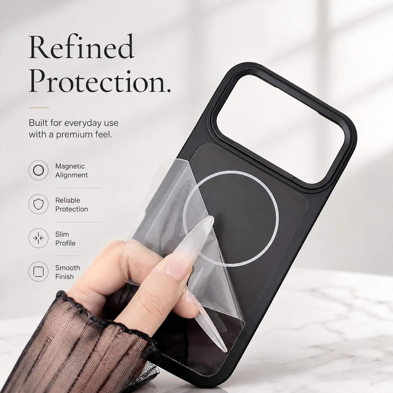 Premium iPhone Case MagSafe Compatible Matte Frosted Armor Cover Magnetic PC TPU Shockproof Protective Case Anti Scratch Slim Full Coverage