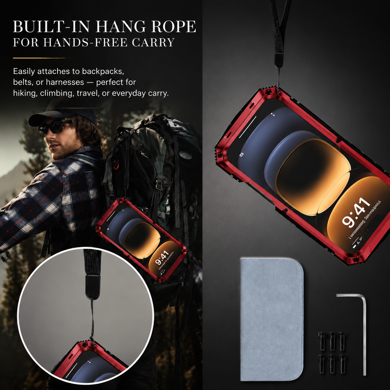 Premium iPhone Case MagSafe Compatible Military Heavy Duty Metal Armor Protective Cover Full Body Shockproof Aluminum Frame Camera Cover Design