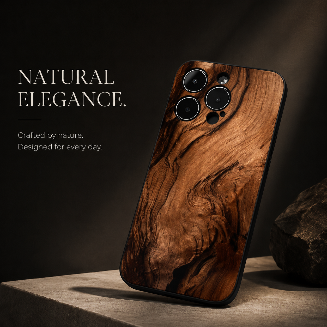 Premium iPhone Case MagSafe Compatible Natural Wood Back Cover Shockproof TPU Bumper Camera Lens Screen Protection Ultra Thin Magnetic Design