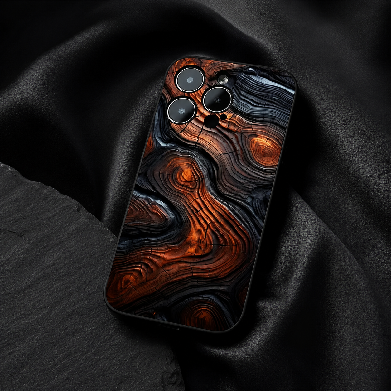 Premium iPhone Case MagSafe Compatible Natural Wood Cover Shockproof TPU Bumper Ultra Thin Protective Back Camera Lens Protection Full Coverage