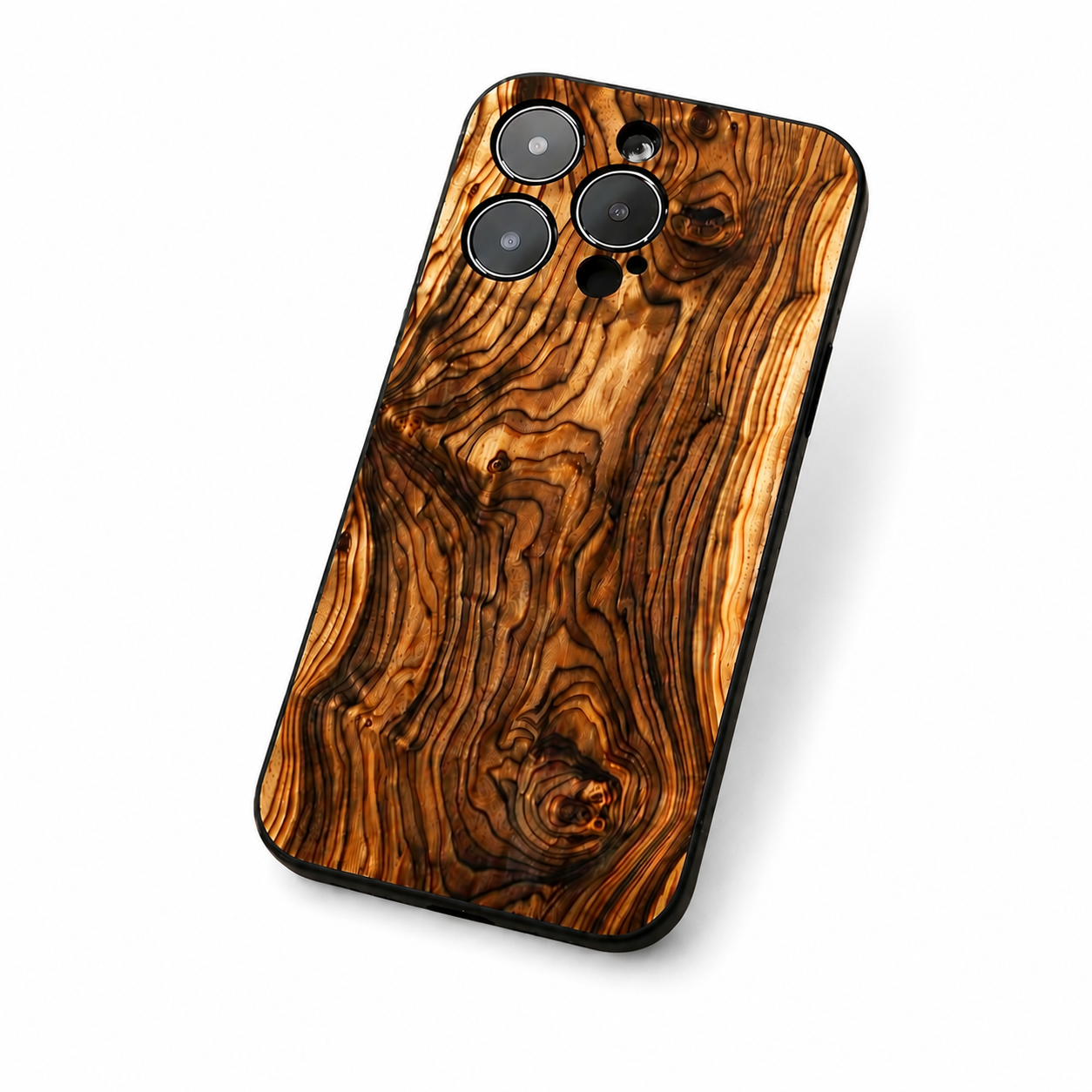Premium iPhone Case MagSafe Compatible Natural Wood Cover Shockproof TPU Bumper Ultra Thin Protective Back Camera Lens Protection Full Coverage