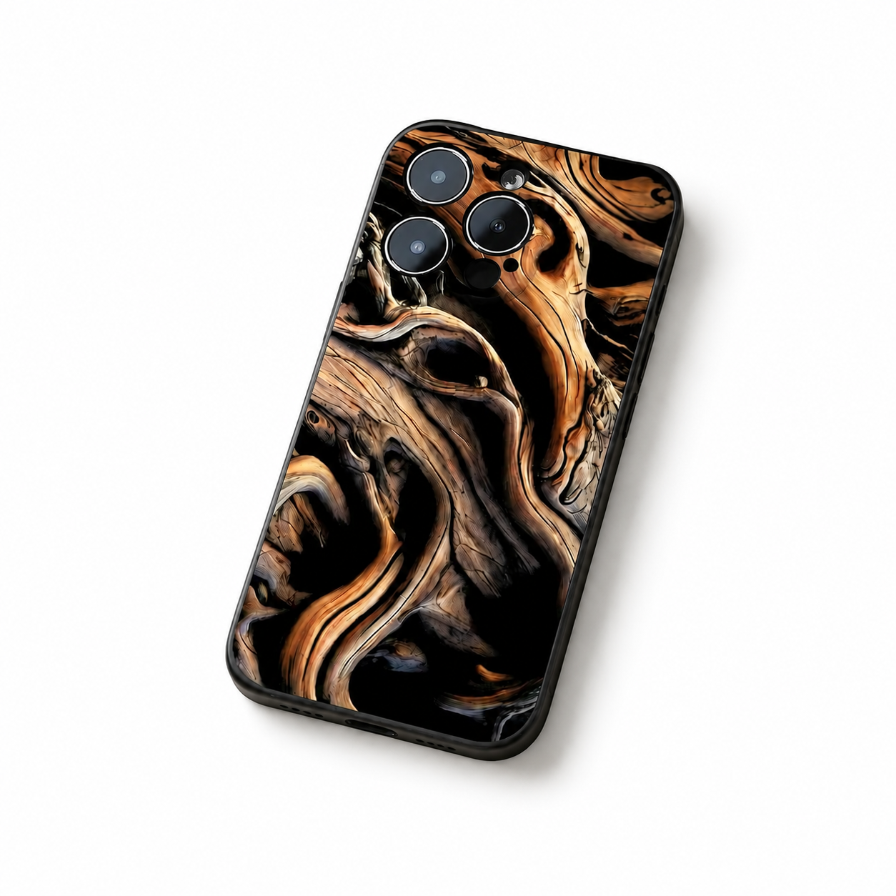 Premium iPhone Case MagSafe Compatible Natural Wood Cover Shockproof TPU Bumper Ultra Thin Protective Back Camera Lens Protection Full Coverage