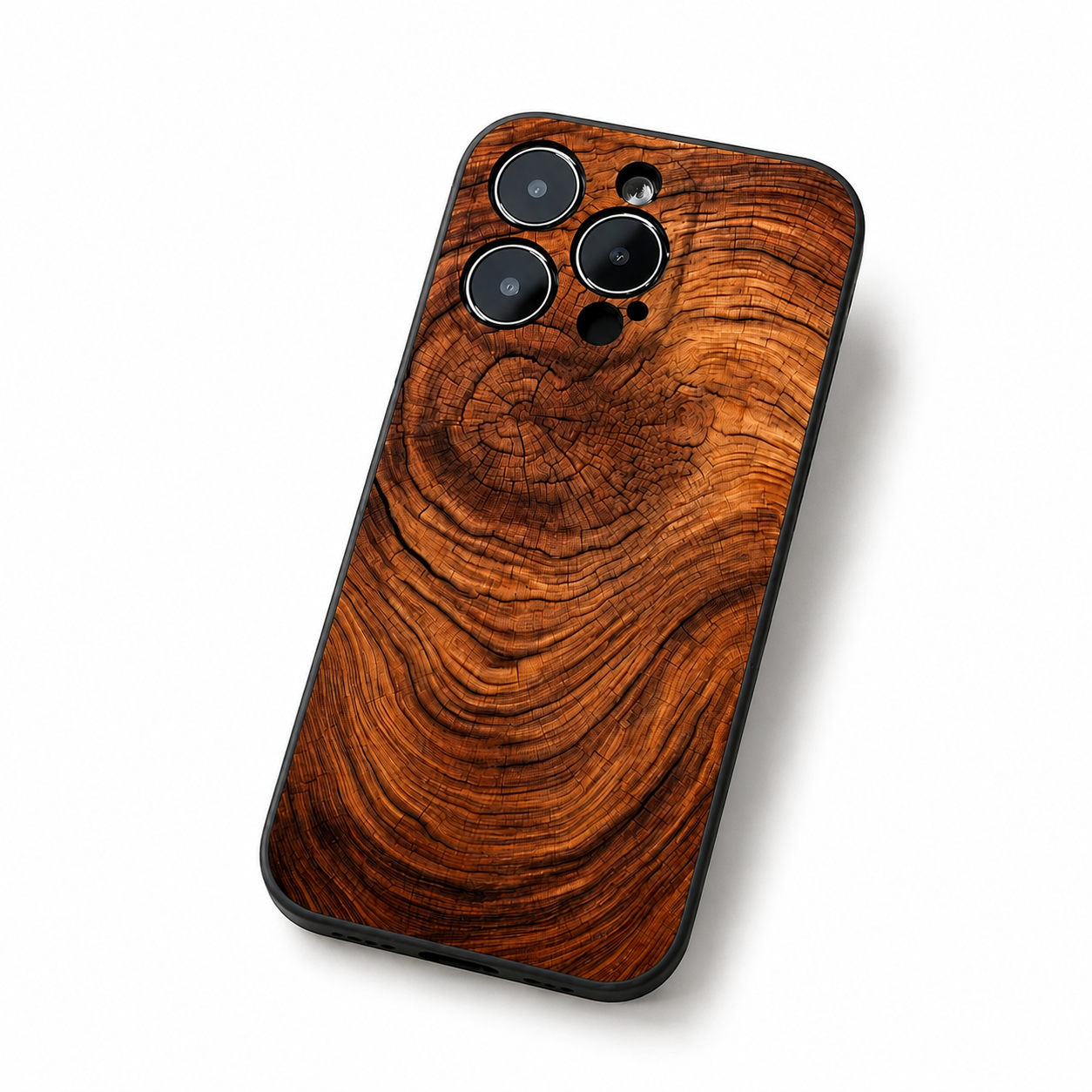 Premium iPhone Case MagSafe Compatible Natural Wood Cover Shockproof TPU Bumper Ultra Thin Protective Back Camera Lens Protection Full Coverage
