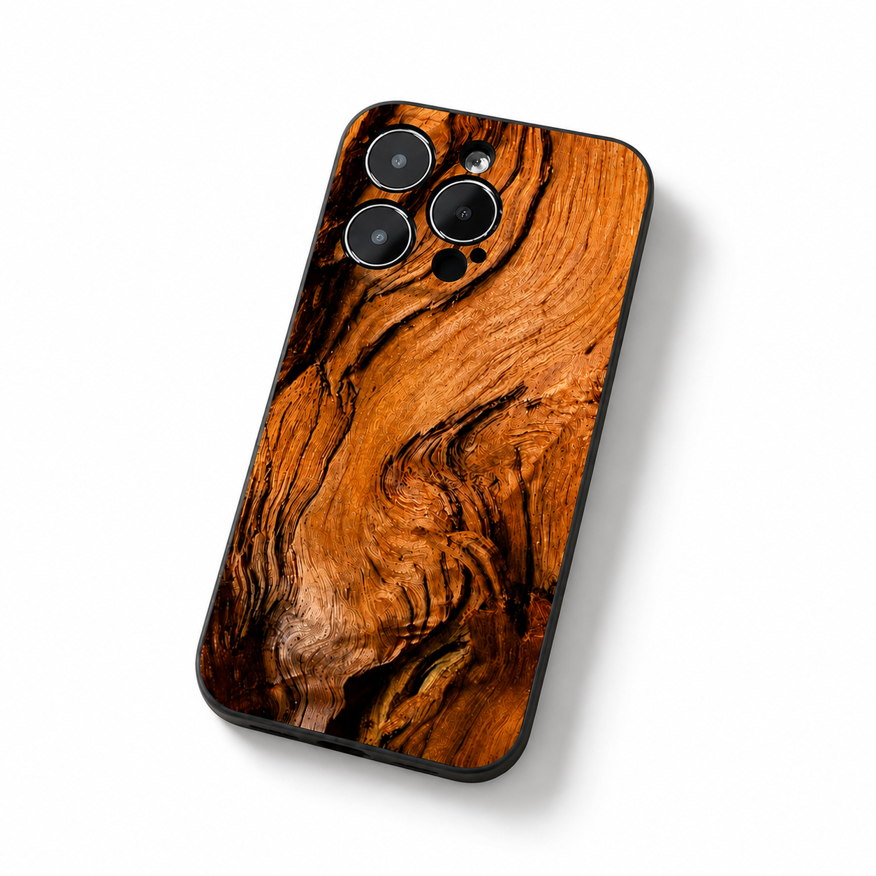 Premium iPhone Case MagSafe Compatible Natural Wood Cover Shockproof TPU Bumper Ultra Thin Protective Back Camera Lens Protection Full Coverage