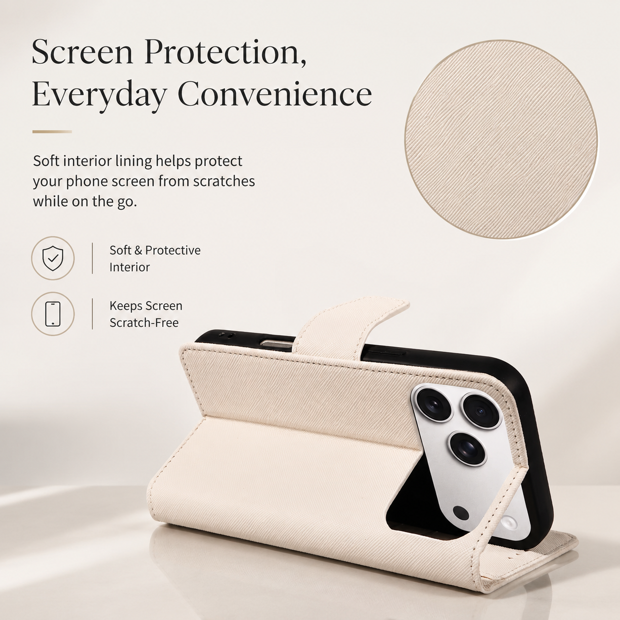 Premium iPhone Case MagSafe Compatible PU Leather Wallet Cover Magnetic Shockproof Protective Case Card Holder Anti Scratch Full Coverage Slim Design