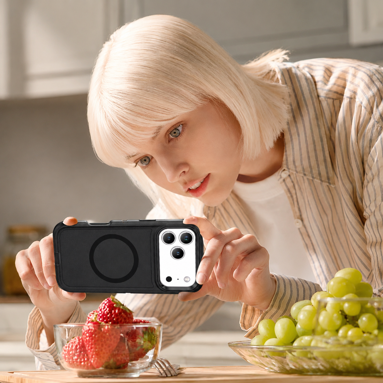 Premium iPhone Case MagSafe Compatible Protective Cover Camera Lens Protection Shockproof Anti Scratch Anti Fingerprint Rugged Armor PC TPU Anti Slip Full Coverage