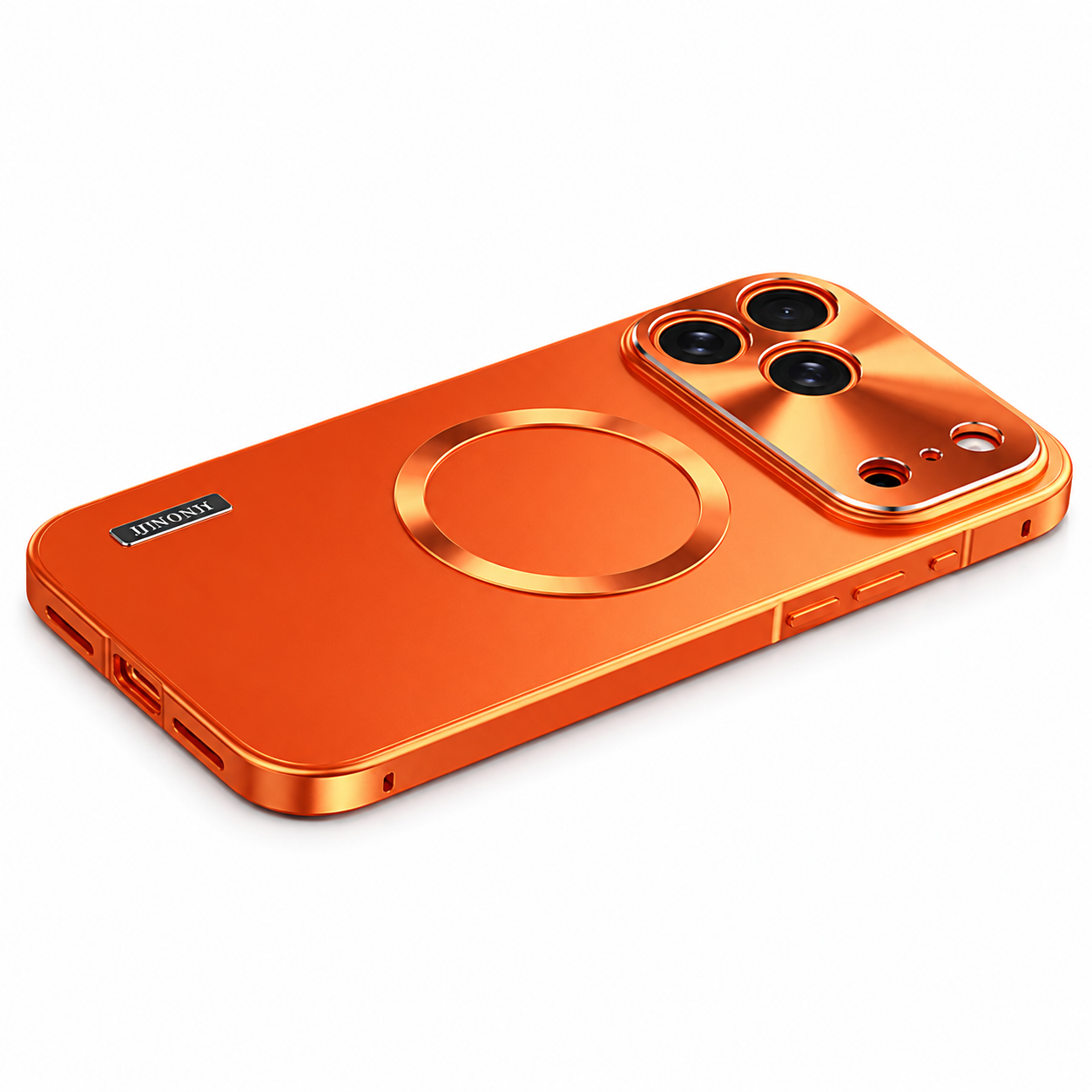 Premium iPhone Case MagSafe Compatible Protective Cover Camera Lens Protection Shockproof Anti Scratch Ultra Thin Aluminum Magnetic Frame Frosted Hard Back Full Coverage