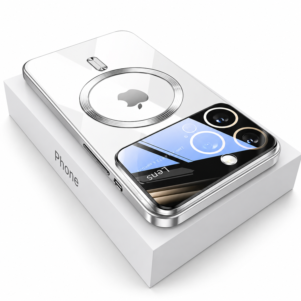 Premium iPhone Case MagSafe Compatible Protective Cover Camera Lens Protection Shockproof Clear TPU Plating Magnetic Wireless Charging Anti Scratch Slim Fit