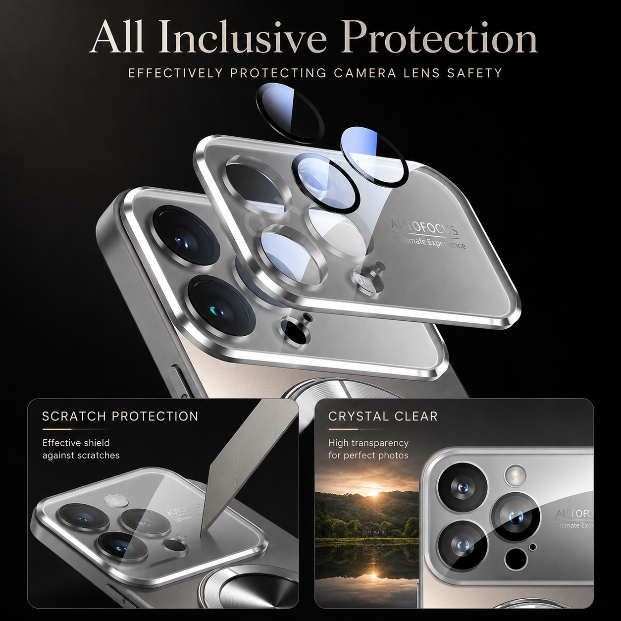 Premium iPhone Case MagSafe Compatible Protective Cover Camera Lens Protection Shockproof Glass Back Magnetic Wireless Charging Anti Fingerprint Slim Full Coverage