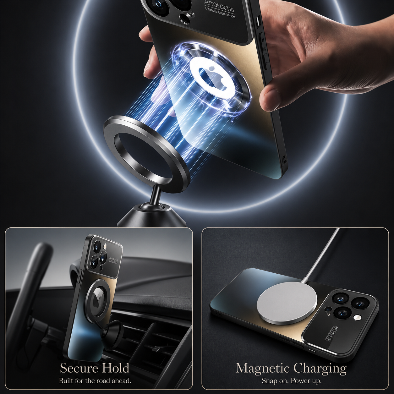 Premium iPhone Case MagSafe Compatible Protective Cover Camera Lens Protection Shockproof Glass Back Magnetic Wireless Charging Anti Fingerprint Slim Full Coverage