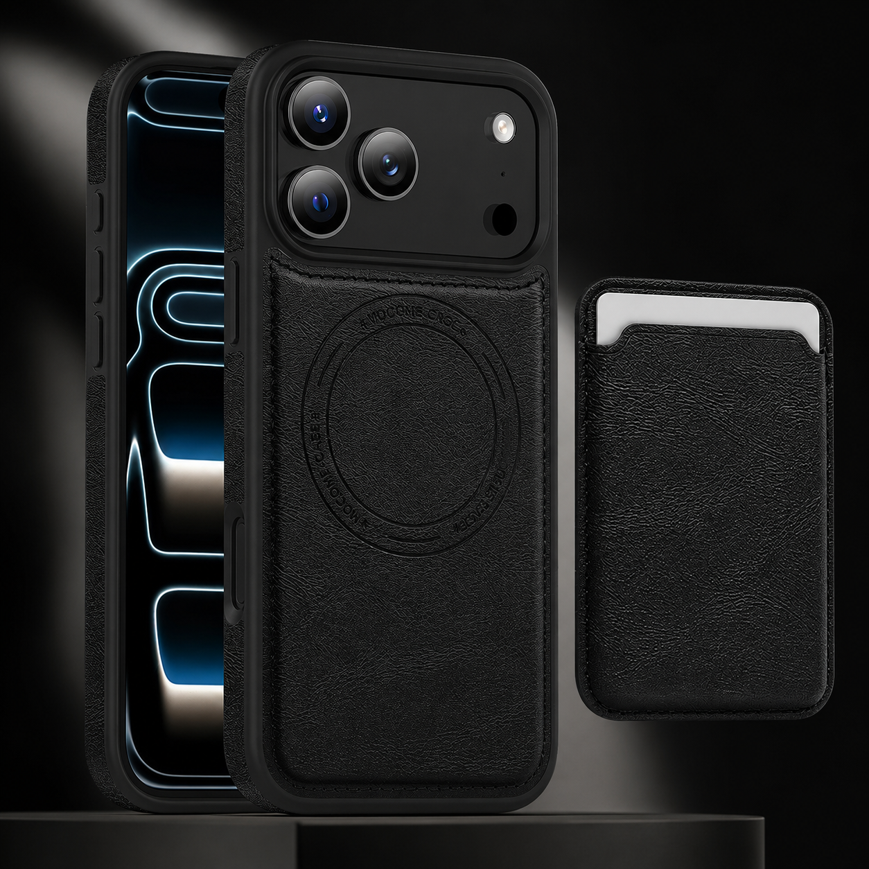 Premium iPhone Case MagSafe Compatible Protective Cover Camera Lens Protection Shockproof RFID Leather Wallet Card Holder Anti Scratch Full Coverage