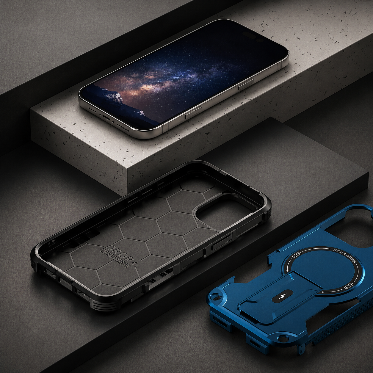 Premium iPhone Case MagSafe Compatible Protective Cover Camera Lens Protection Shockproof Rugged PC TPU Armor Magnetic Kickstand Lanyard Support Full Coverage