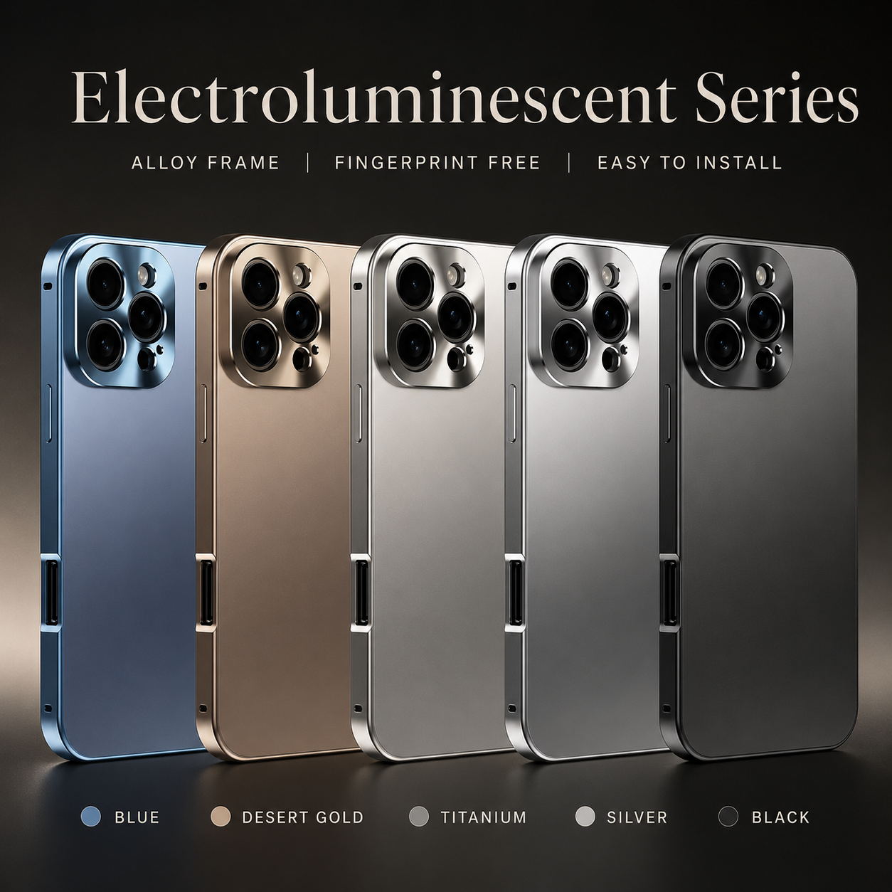 Premium iPhone Case MagSafe Compatible Protective Cover Camera Lens Protection Shockproof Titanium Alloy Magnetic Frame Anti Fingerprint Slim Full Coverage