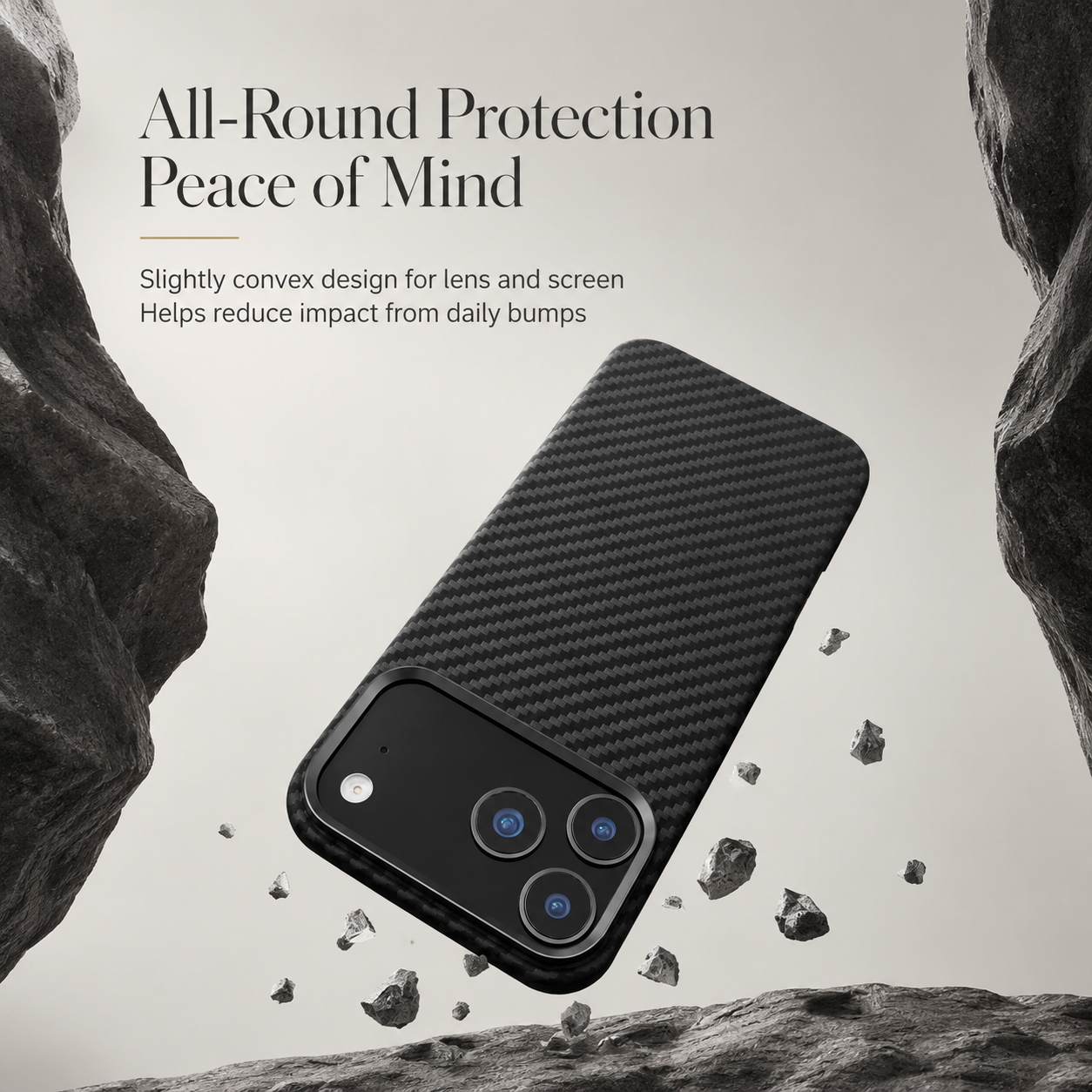 Premium iPhone Case MagSafe Compatible Real Aramid Kevlar Carbon Fiber Ultra Slim Protective Cover Shockproof Matte Anti Glare Magnetic Charging Slim Design