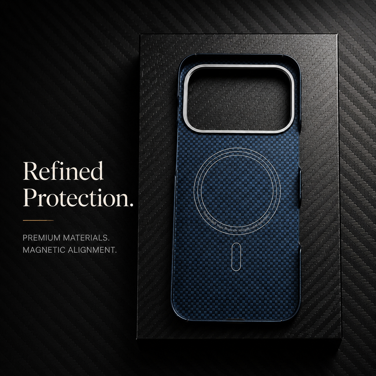 Premium iPhone Case MagSafe Compatible Real Carbon Fiber Aramid Kevlar Protective Cover Ultra Thin Shockproof Matte Anti Fingerprint Full Coverage Design
