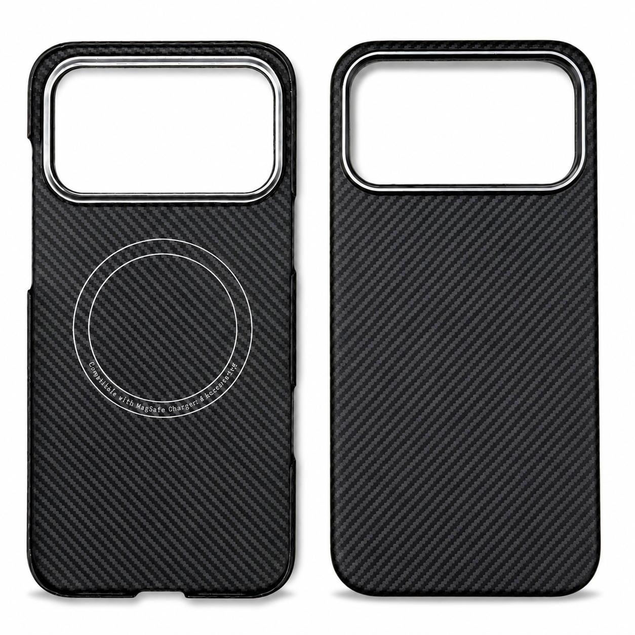 Premium iPhone Case MagSafe Compatible Real Carbon Fiber Aramid Kevlar Protective Cover Ultra Thin Shockproof Matte Anti Fingerprint Full Coverage Design