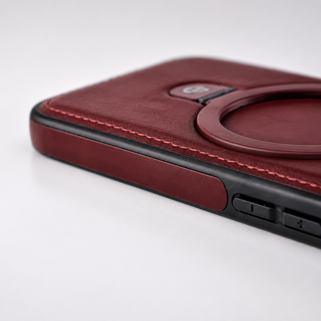 Premium iPhone Case MagSafe Compatible Retro Leather Cover Invisible Bracket Stand Shockproof Anti Scratch Slim Business Design Protective Finish