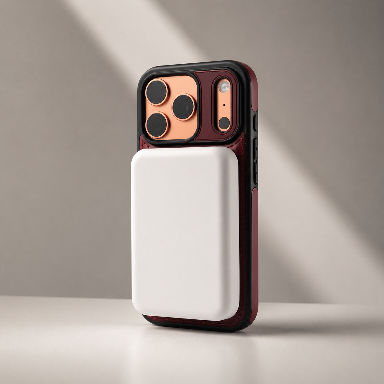 Premium iPhone Case MagSafe Compatible Retro Leather Cover Invisible Bracket Stand Shockproof Anti Scratch Slim Business Design Protective Finish