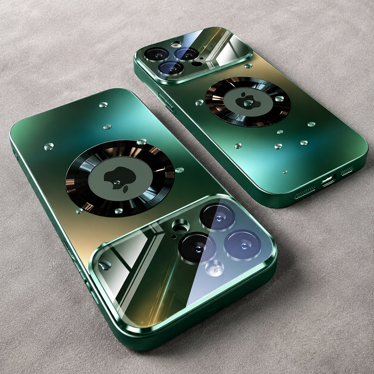 Premium iPhone Case MagSafe Compatible Tempered Glass Back Shockproof Protective Cover Camera Lens Protection Magnetic Wireless Charging Slim Full Coverage