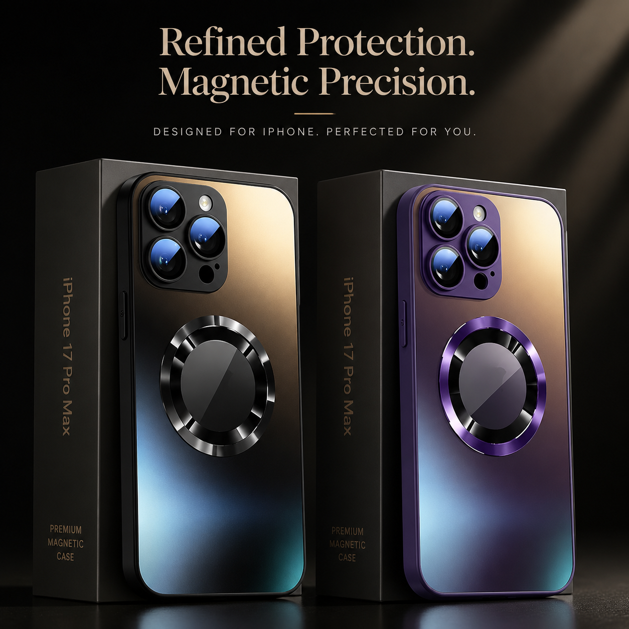 Premium iPhone Case MagSafe Compatible Tempered Glass Matte Cover Shockproof Soft Hard Bumper Anti Fingerprint Magnetic Wireless Charging Slim Design