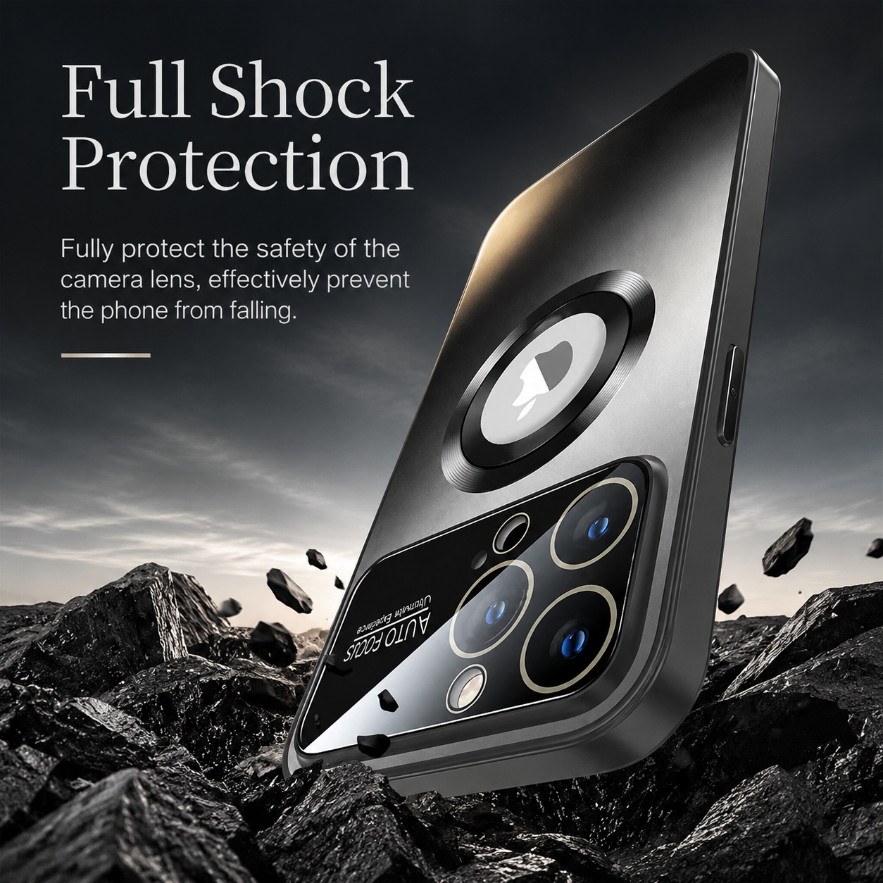 Premium iPhone Case MagSafe Compatible Titanium Matte Protective Cover Glass Camera Lens Protection Shockproof Anti Fingerprint Scratch Resistant Slim Full Coverage