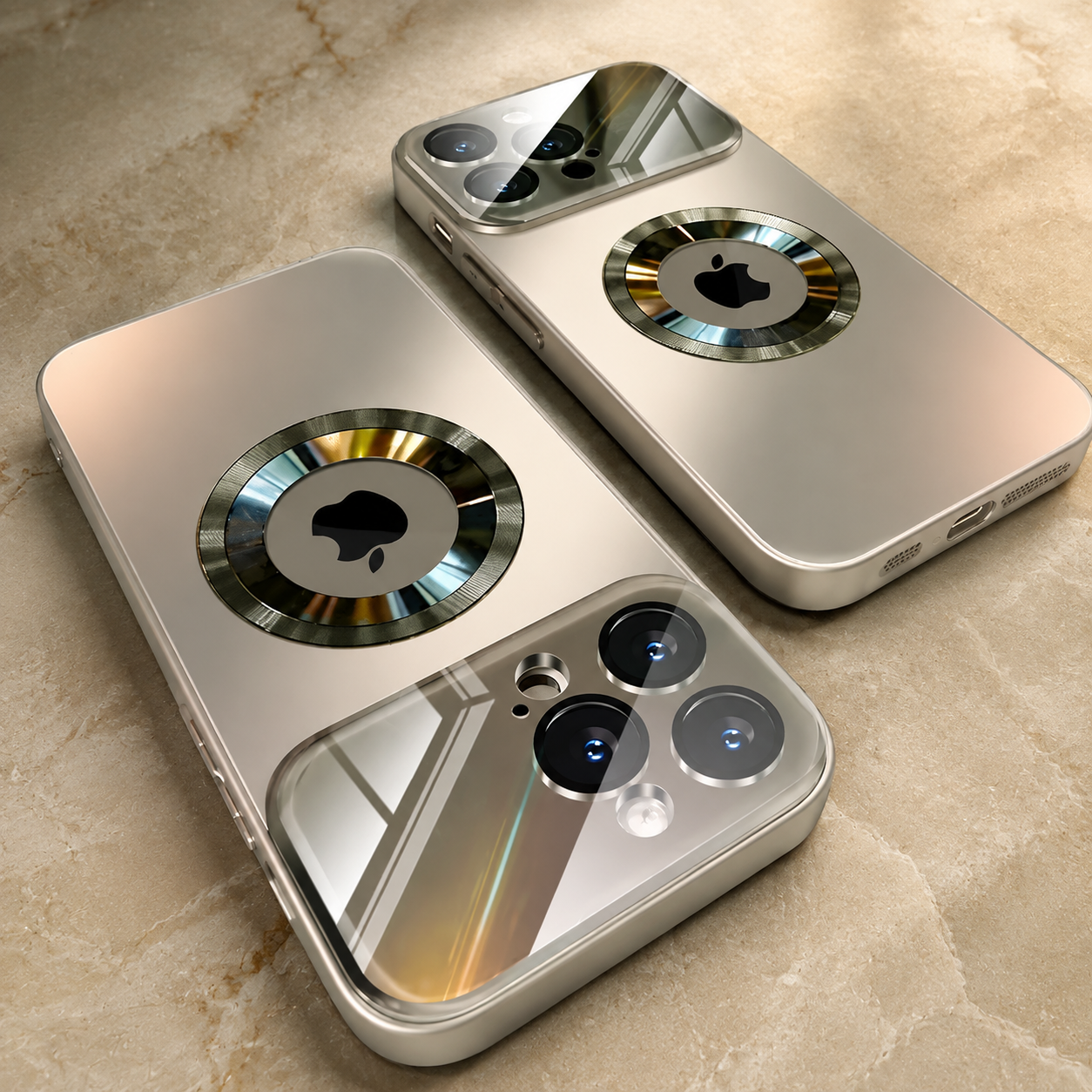 Premium iPhone Case MagSafe Compatible Titanium Matte Protective Cover Glass Camera Lens Protection Shockproof Anti Fingerprint Scratch Resistant Slim Full Coverage