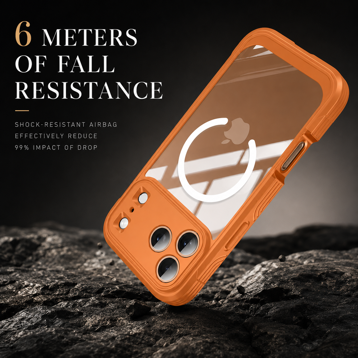 Premium iPhone Case MagSafe Compatible Transparent Full Coverage TPU Cover Shockproof Double Sided Magnetic Protection Anti Scratch Slim Design