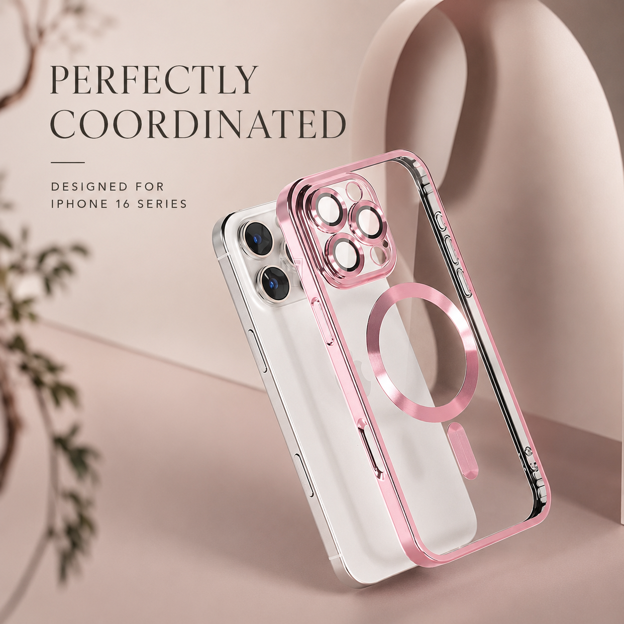 Premium iPhone Case MagSafe Compatible Transparent TPU Cover Magnetic Lens Protection Shockproof Anti Fingerprint Anti Scratch Half Wrapped Slim Design