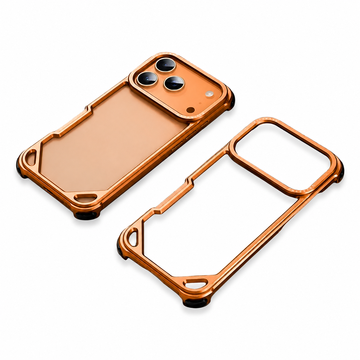 Premium iPhone Case MagSafe Compatible Ultra Thin Aluminum Metal Bumper Protective Cover Shockproof Edge Protection Wireless Charging Anti Scratch Lightweight Design