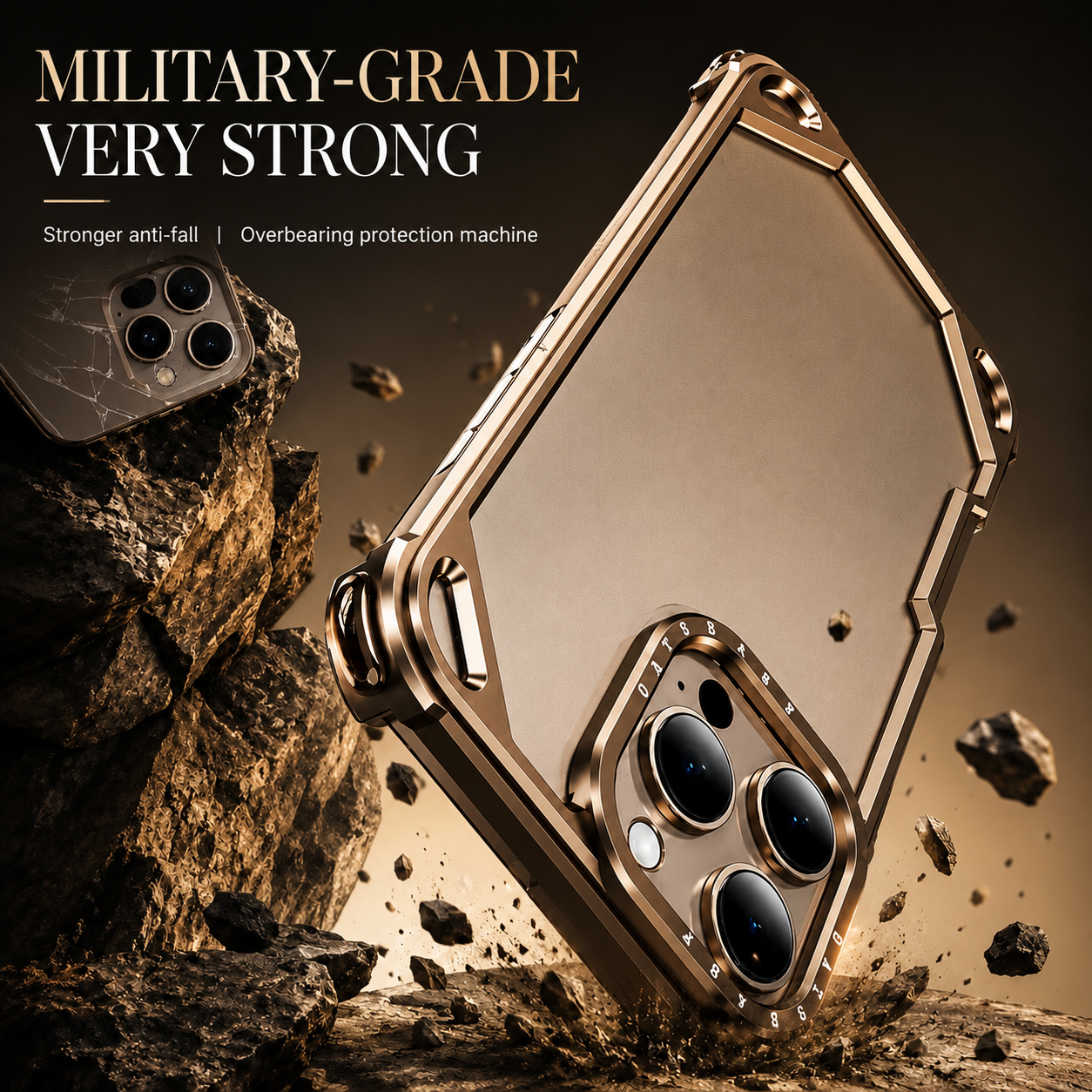 Premium iPhone Case MagSafe Compatible Ultra Thin Aluminum Metal Bumper Protective Cover Shockproof Edge Protection Wireless Charging Anti Scratch Lightweight Design