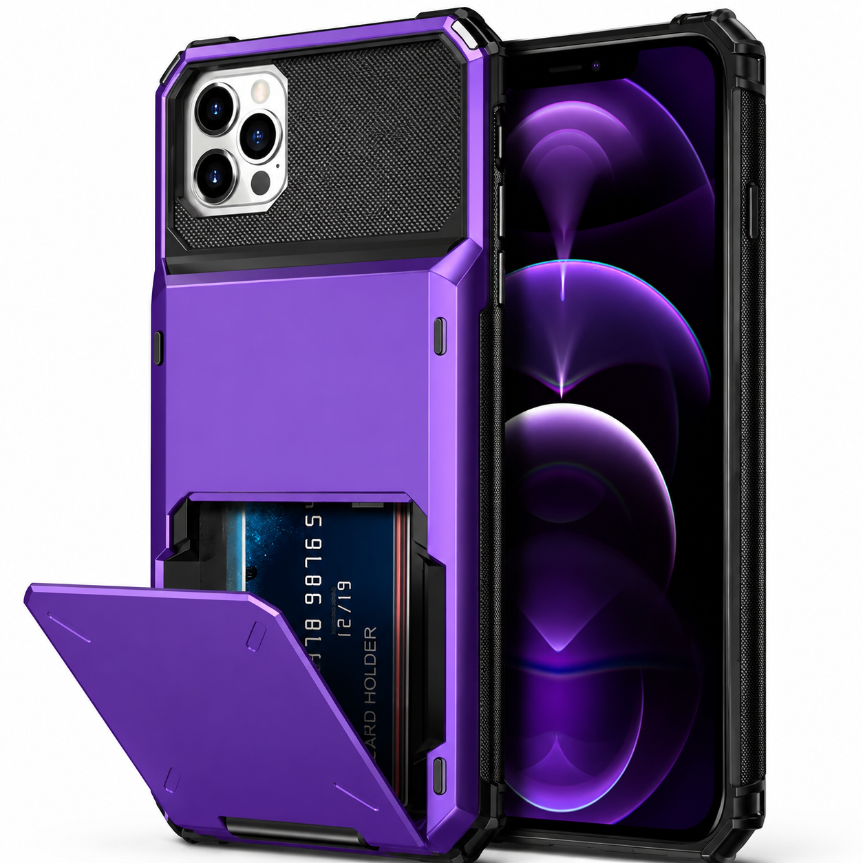 Premium iPhone Case MagSafe Compatible Wallet Cover Card Holder Magnetic Shockproof Protective Case Ultra Thin Camera Protection 4 Card Slot Full Coverage