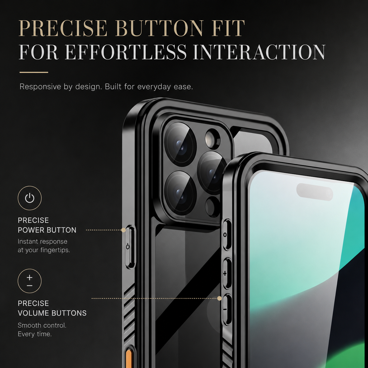 Premium iPhone Case MagSafe Compatible Waterproof Rugged Full Body Protective Cover Shockproof Dustproof Built In Screen Protector Non Slip Design