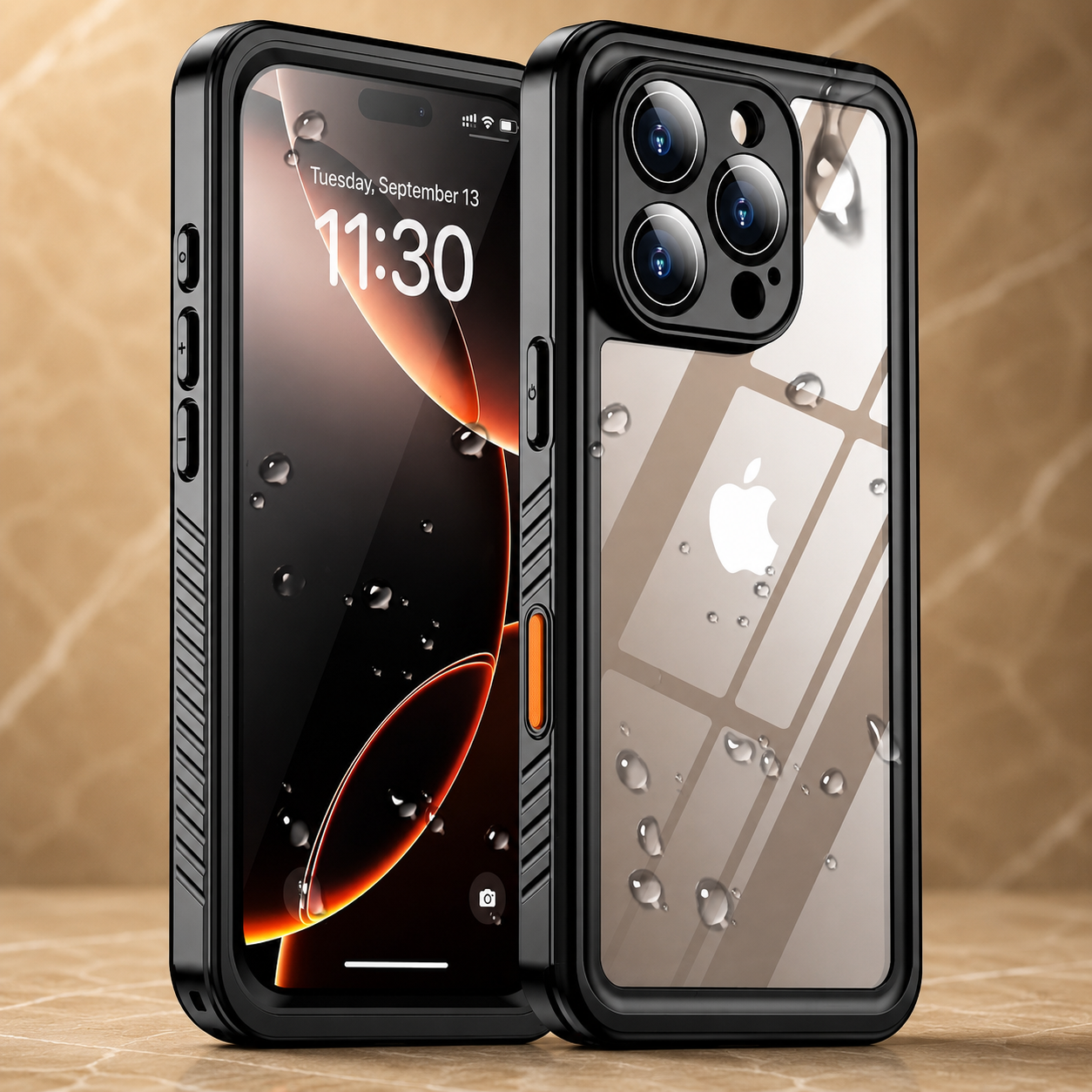 Premium iPhone Case MagSafe Compatible Waterproof Rugged Full Body Protective Cover Shockproof Dustproof Built In Screen Protector Non Slip Design