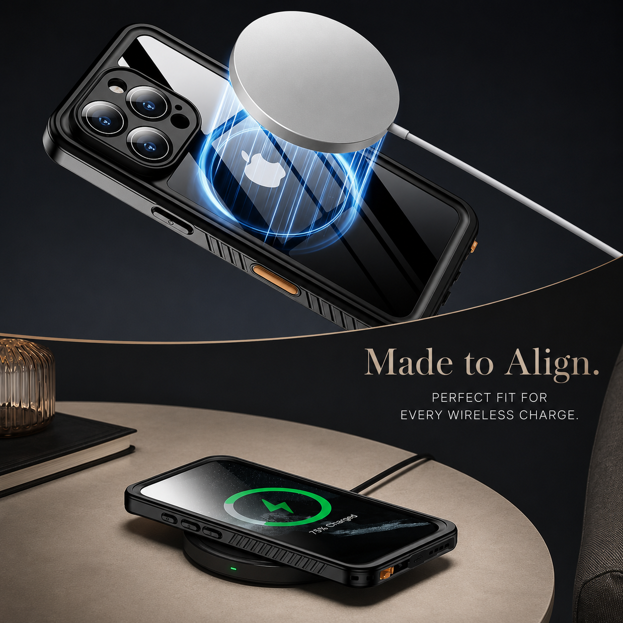 Premium iPhone Case MagSafe Compatible Waterproof Rugged Full Body Protective Cover Shockproof Dustproof Built In Screen Protector Non Slip Design