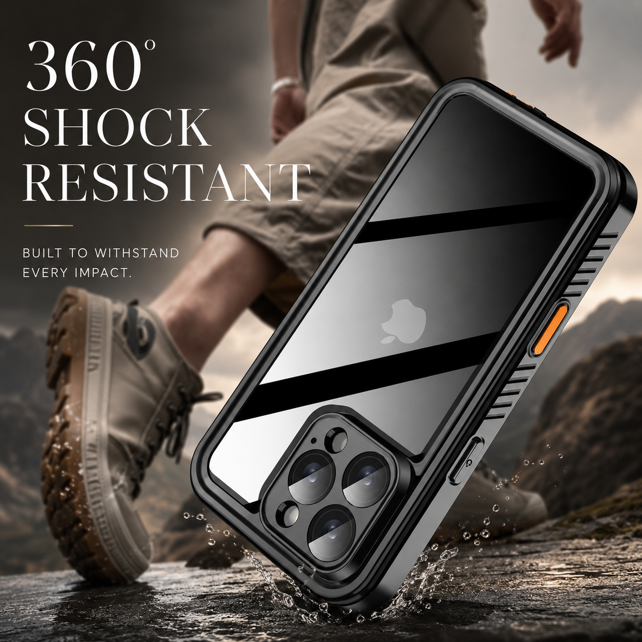 Premium iPhone Case MagSafe Compatible Waterproof Rugged Full Body Protective Cover Shockproof Dustproof Built In Screen Protector Non Slip Design