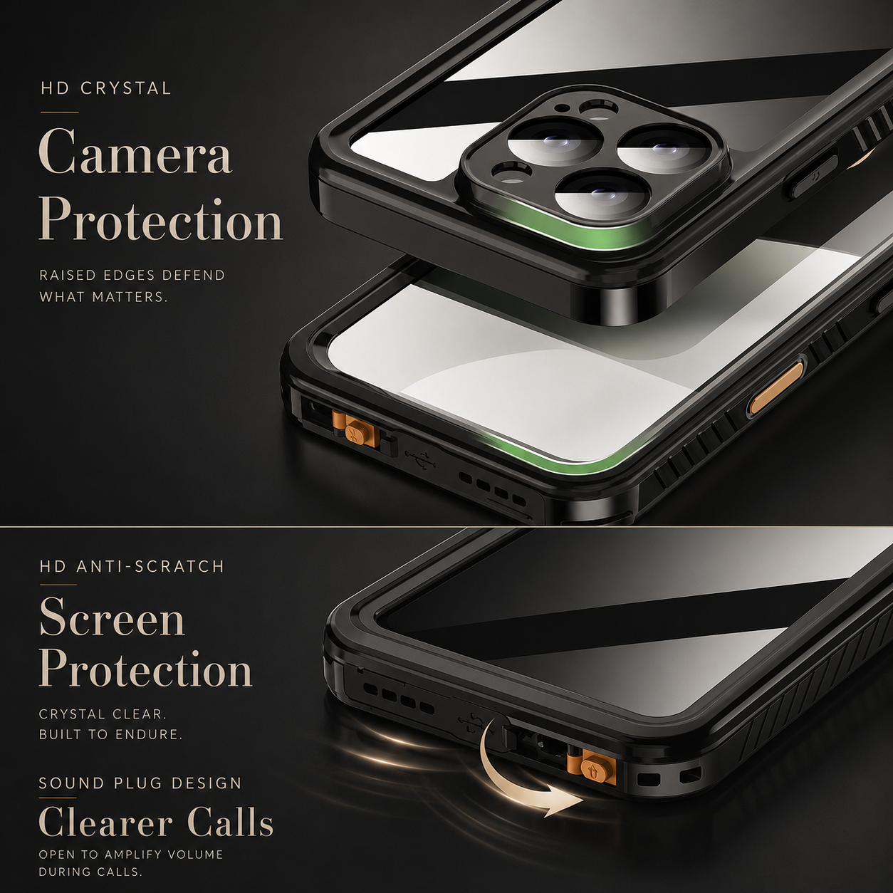 Premium iPhone Case MagSafe Compatible Waterproof Rugged Full Body Protective Cover Shockproof Dustproof Built In Screen Protector Non Slip Design