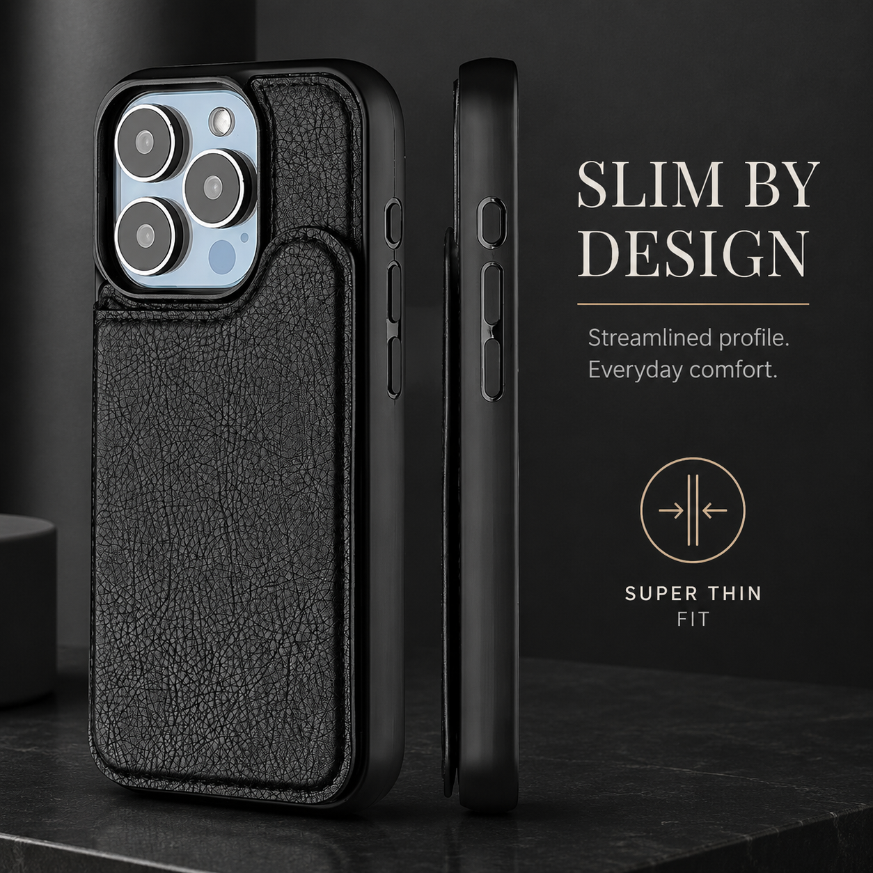 Premium iPhone Case MagSafe Magnetic Flip Wallet Leather Cover Card Holder Shockproof Anti Fingerprint Protective Design Full Access Slim Durable