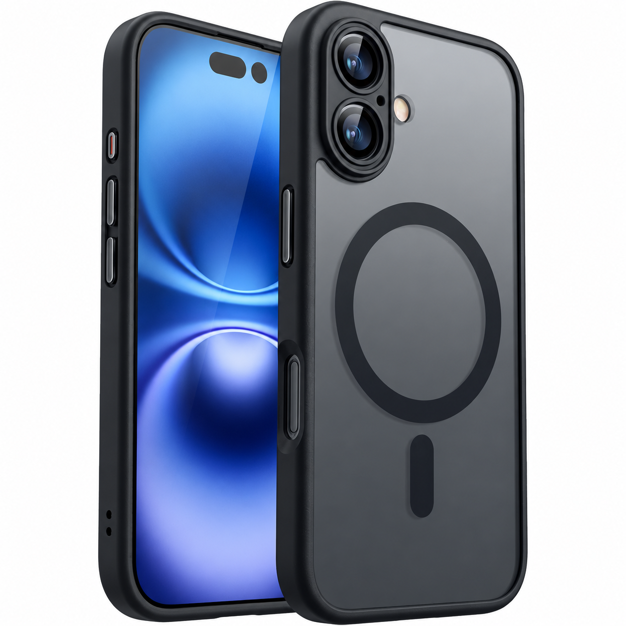 Premium iPhone Case Magnetic Armor Shockproof Cover MagSafe Compatible Matte Translucent Protective Case Wireless Charging Slim Full Coverage Design