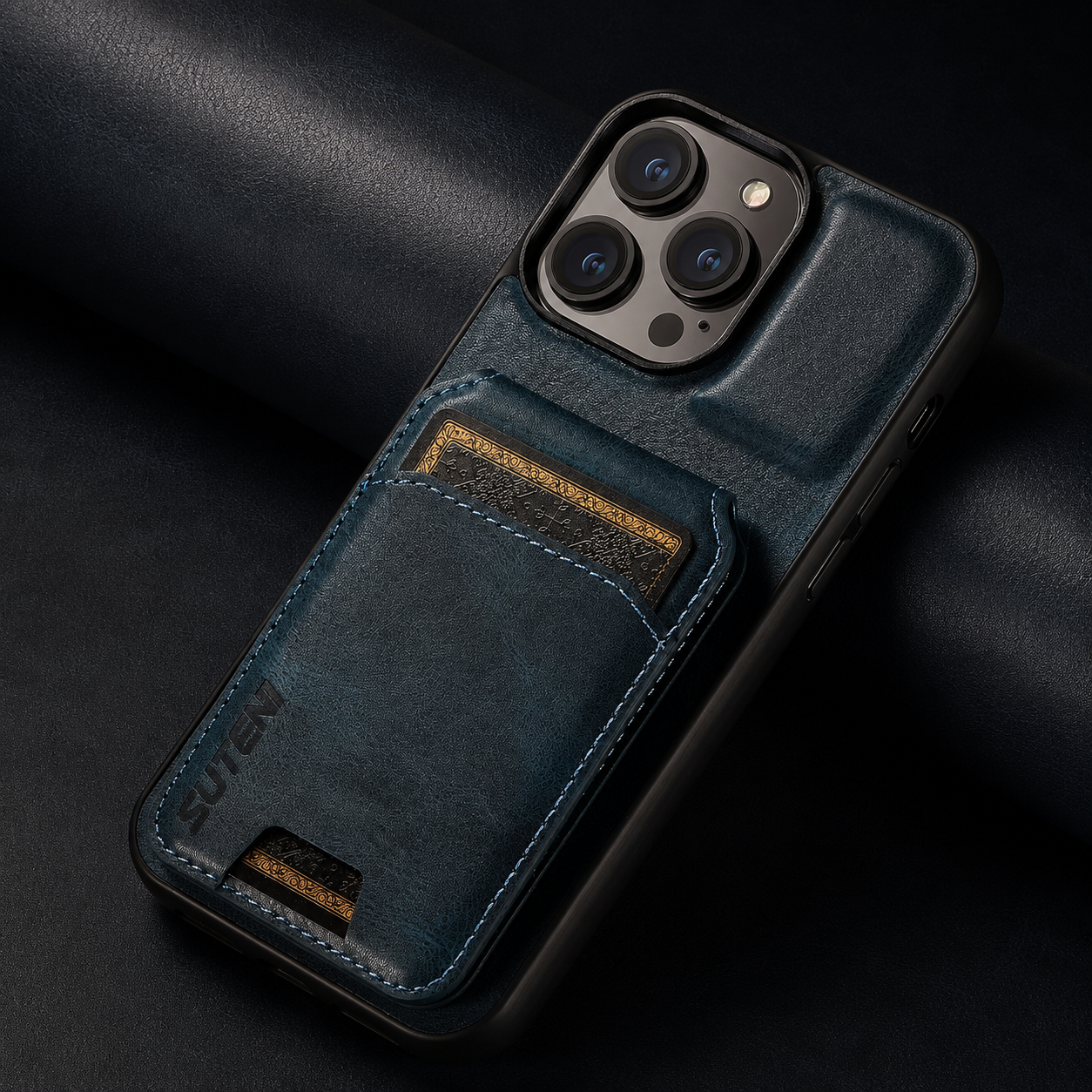 Premium iPhone Case Magnetic Leather Wallet Card Holder Protective Cover Camera Lens Protection Anti Scratch Non Slip Full Coverage