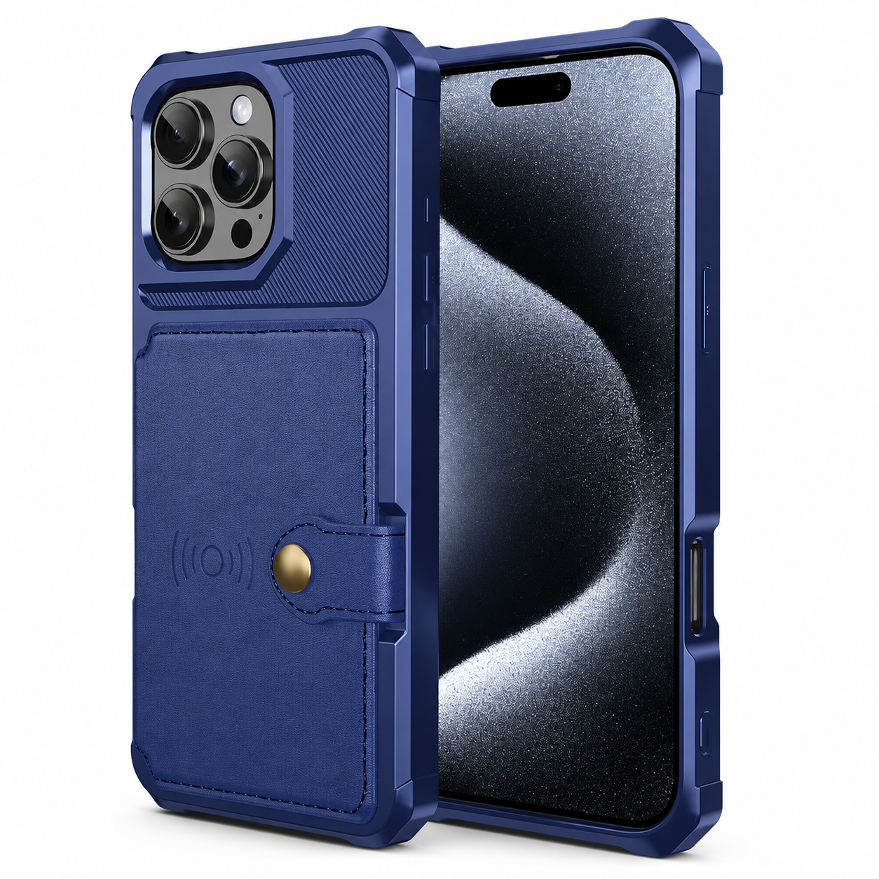 Premium iPhone Case Magnetic Leather Wallet Cover Card Slot Holder with Flip Stand Shockproof Anti Fingerprint Protective Design Slim Durable Style