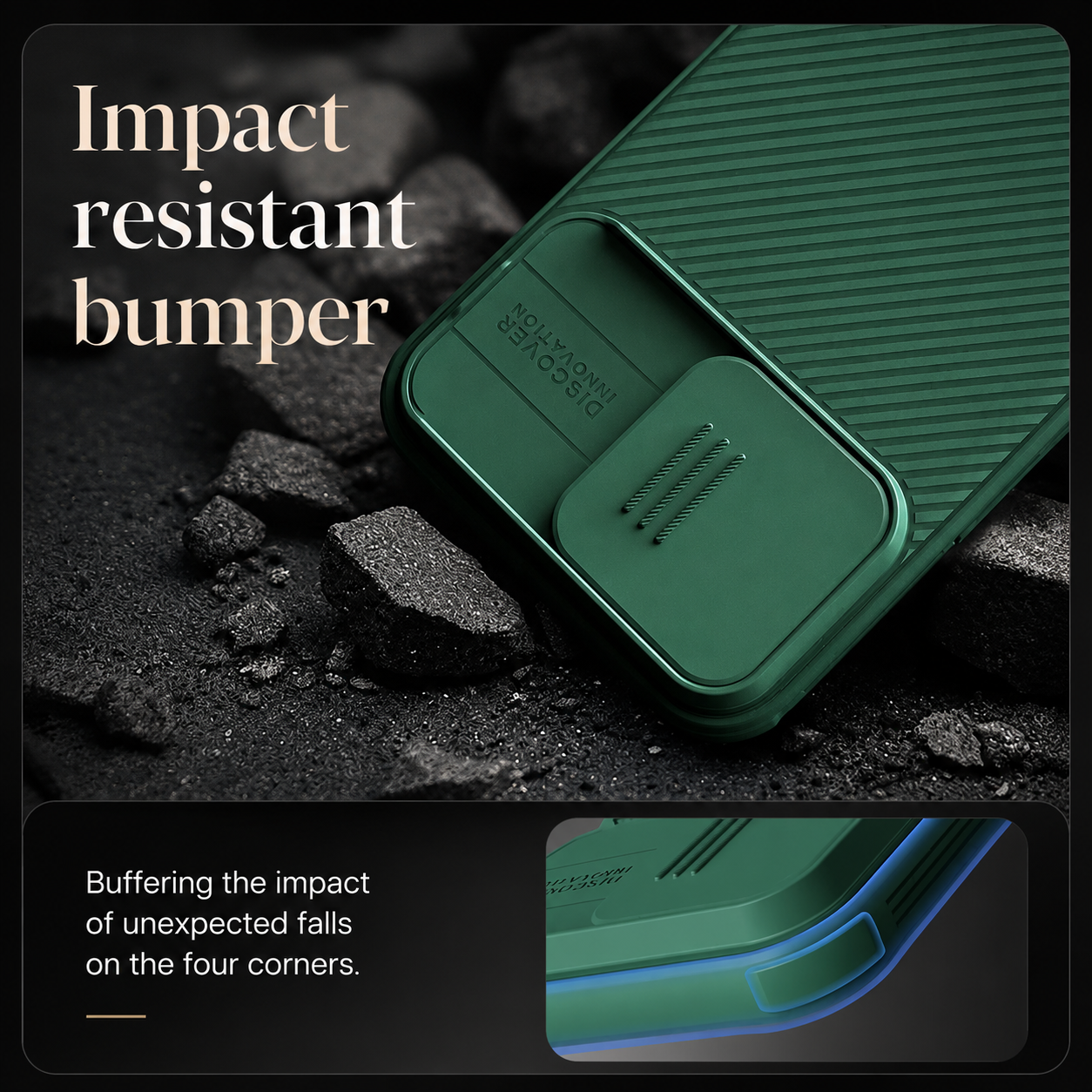 Premium iPhone Case Magnetic Protective Cover Sliding Camera Lens Protection Shockproof Anti Scratch Rugged CamShield Pro PC TPU Anti Slip Full Coverage