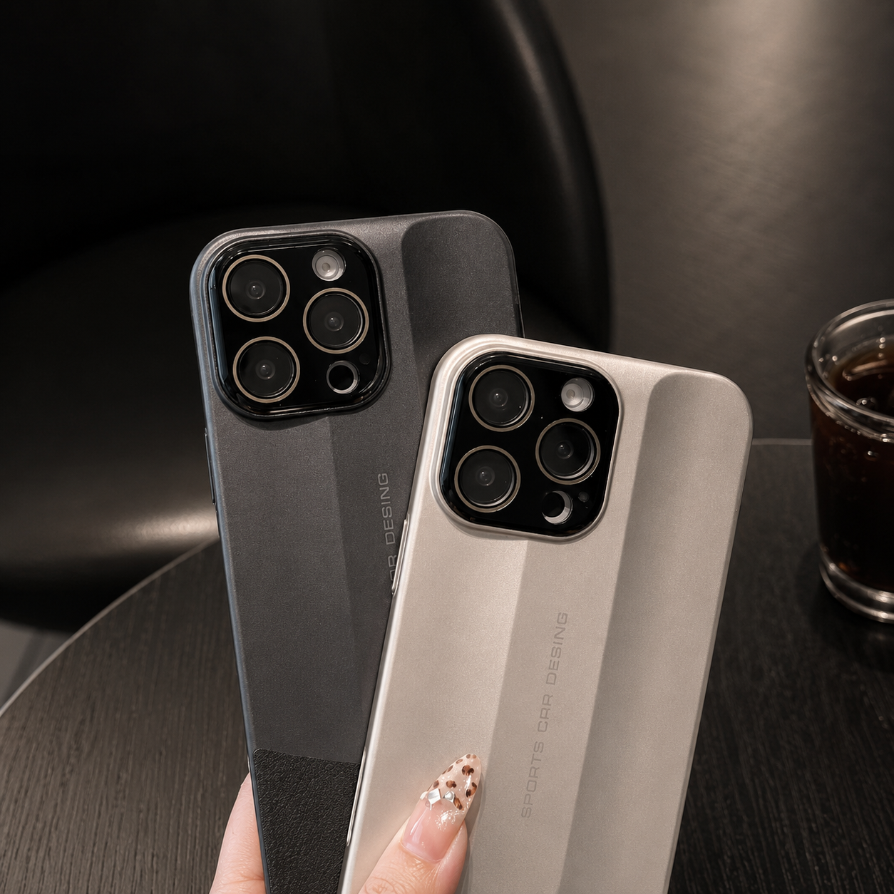 Premium iPhone Case Matte Leather Protective Cover Camera Lens Protection Anti Scratch Anti Fingerprint Slim Hard Back Non Slip Full Coverage