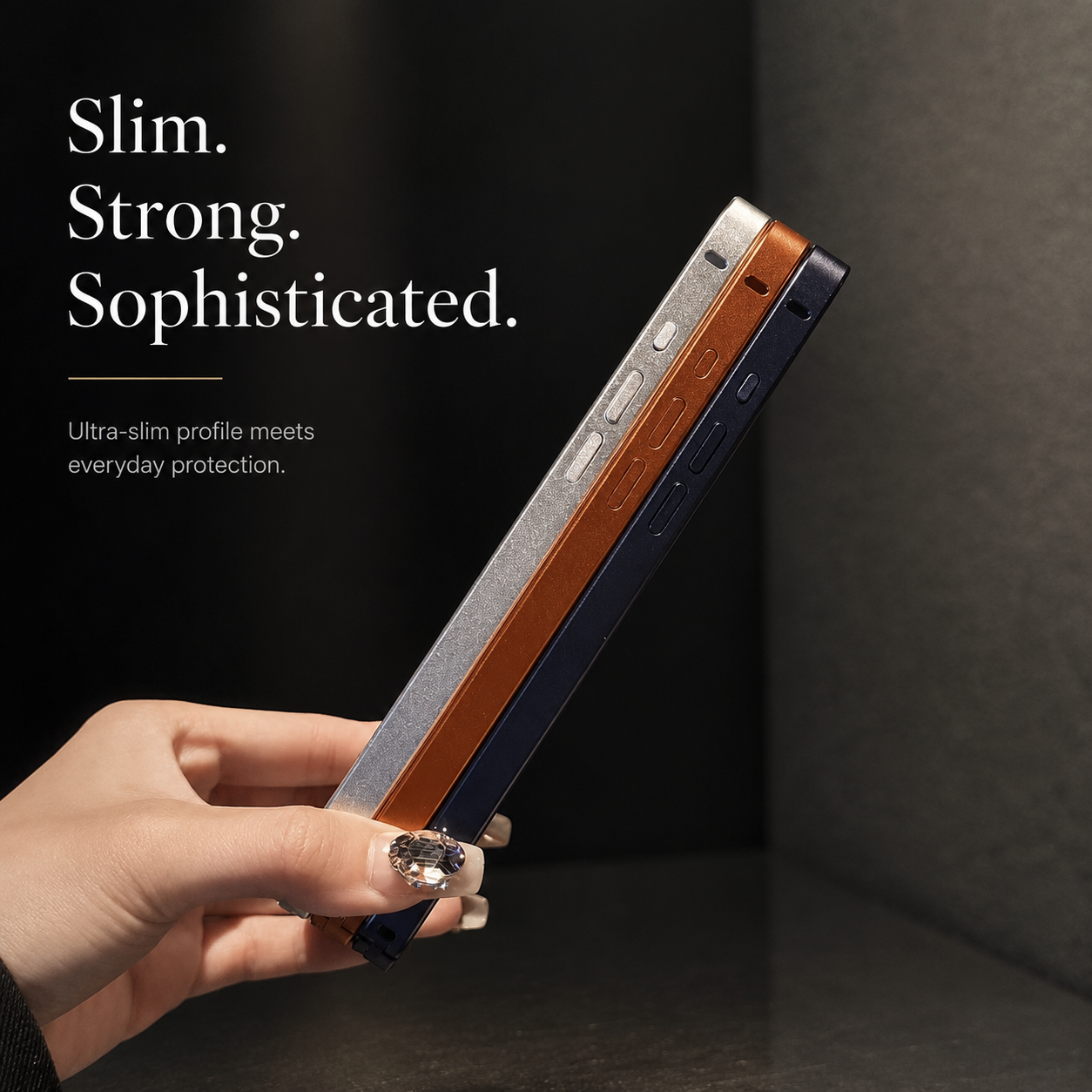Premium iPhone Case Metal Alloy Frame Slim Protective Cover Matte Backplane Shockproof Anti Scratch Anti Fingerprint Lightweight Full Coverage