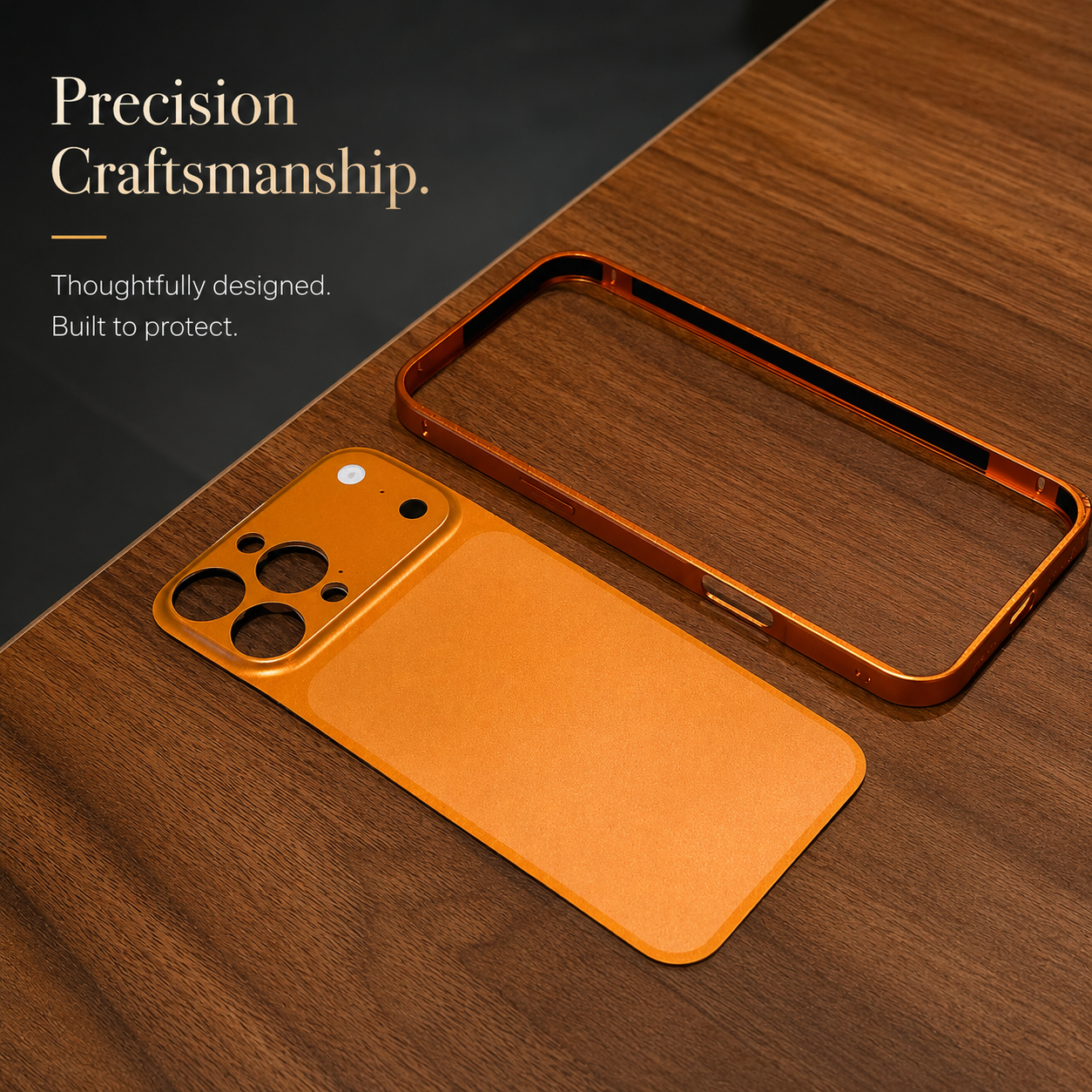 Premium iPhone Case Metal Alloy Frame Slim Protective Cover Matte Backplane Shockproof Anti Scratch Anti Fingerprint Lightweight Full Coverage