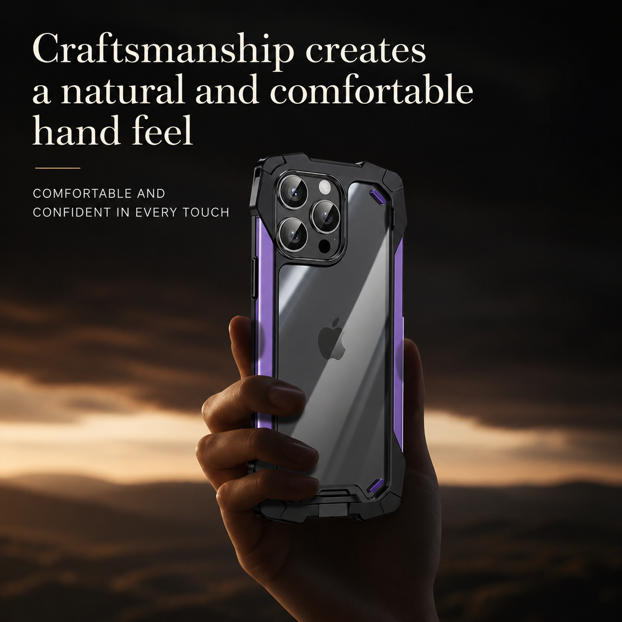 Premium iPhone Case Military Armor Shockproof Rugged Cover Dual Layer PC TPU Protective Case Anti Drop Full Body Protection Slim Design