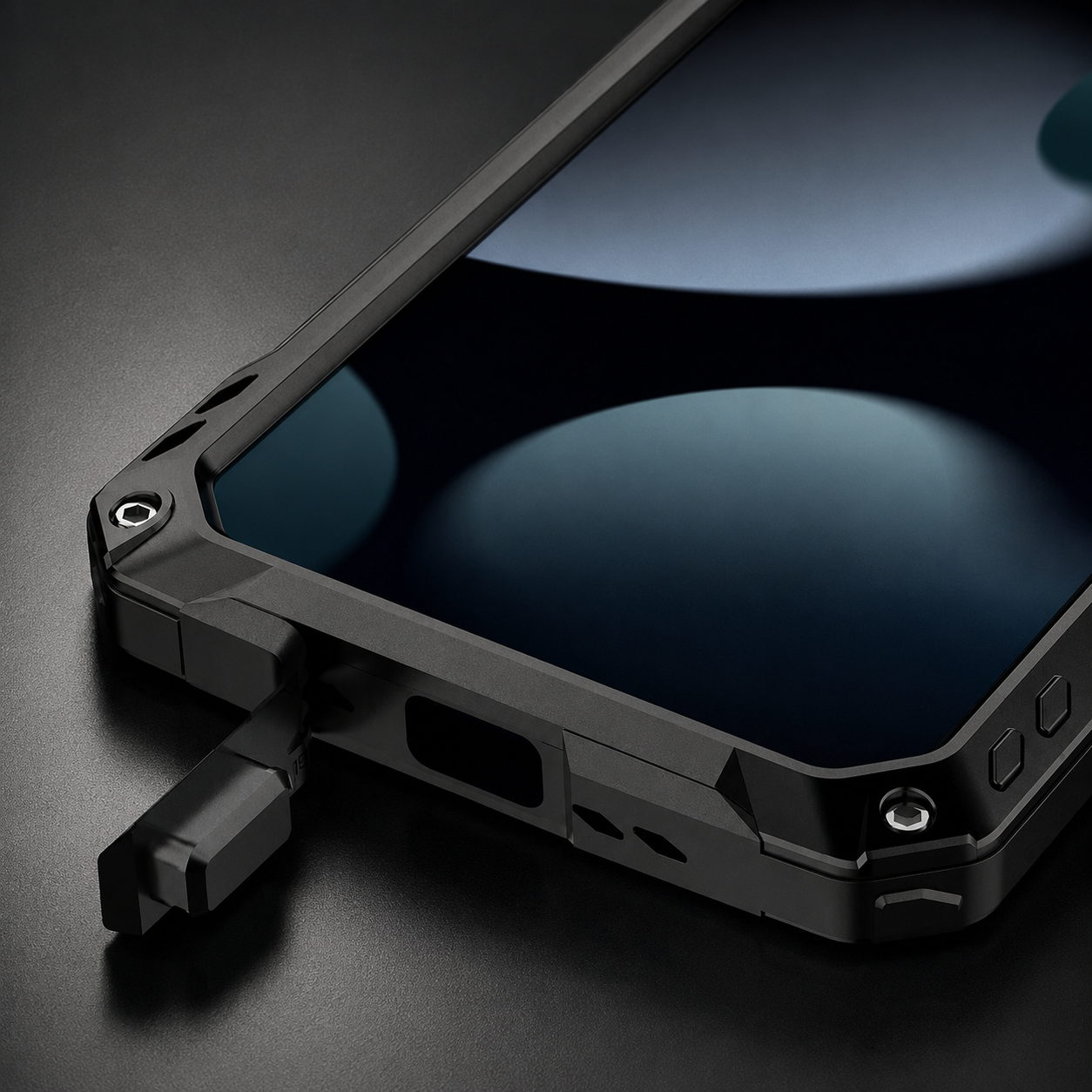 Premium iPhone Case Protective Cover Built In Screen Protector Sliding Camera Guard Shockproof Military Grade Kickstand Non Slip Full Coverage