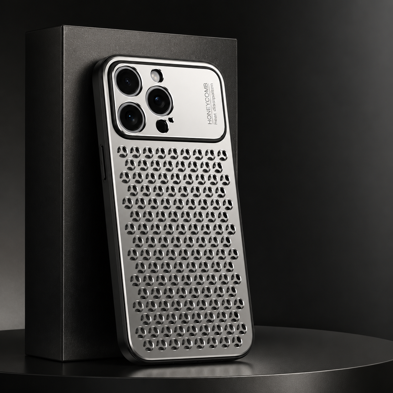 Premium iPhone Case Protective Cover Camera Lens Protection Aluminum Alloy Metal Frame Anti Scratch Anti Fingerprint Breathable Back Slim Full Coverage