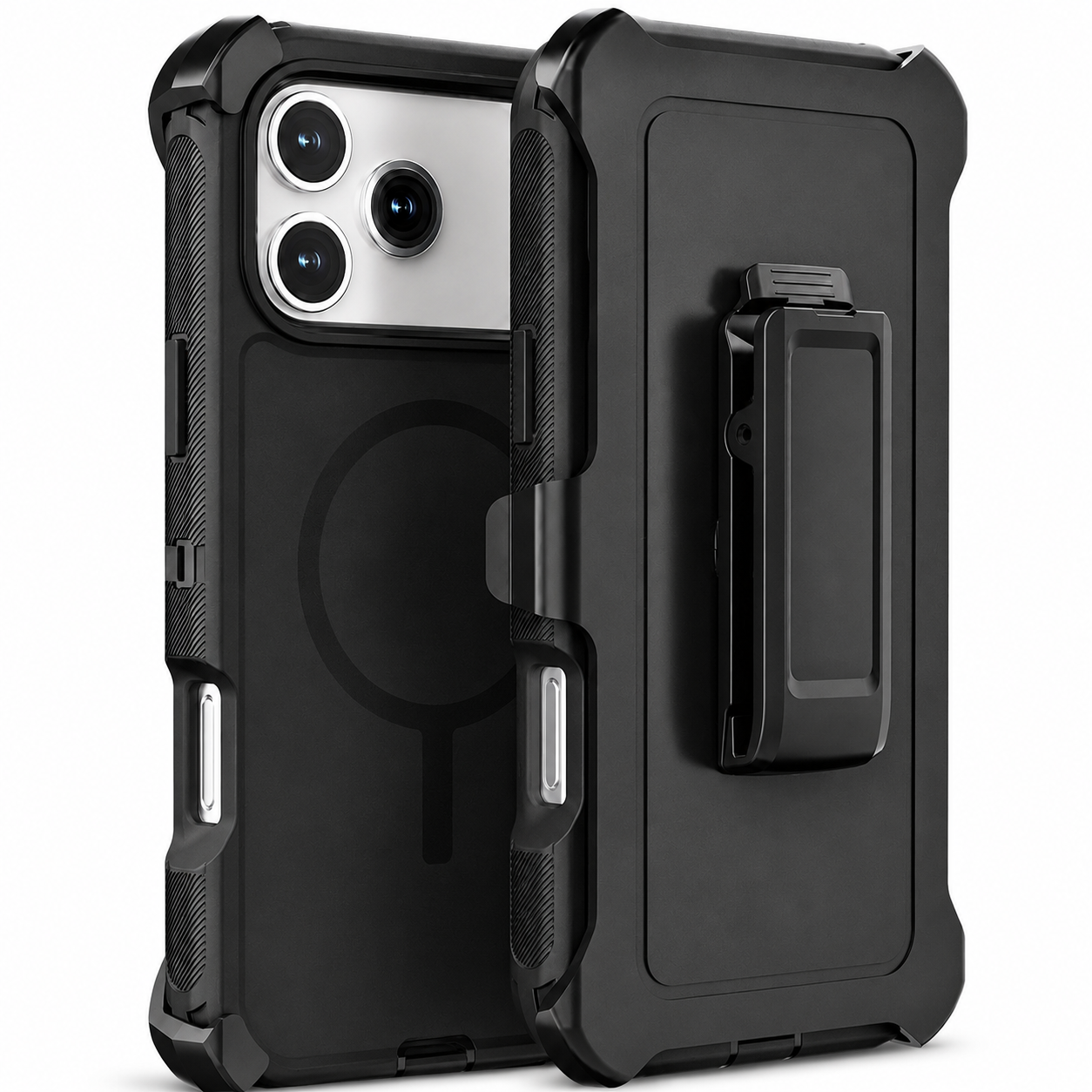 Premium iPhone Case Rugged Defender Shockproof Protective Cover Dual Layer Armor Belt Clip Magnetic Full Port Protection Anti Scratch Heavy Duty Design