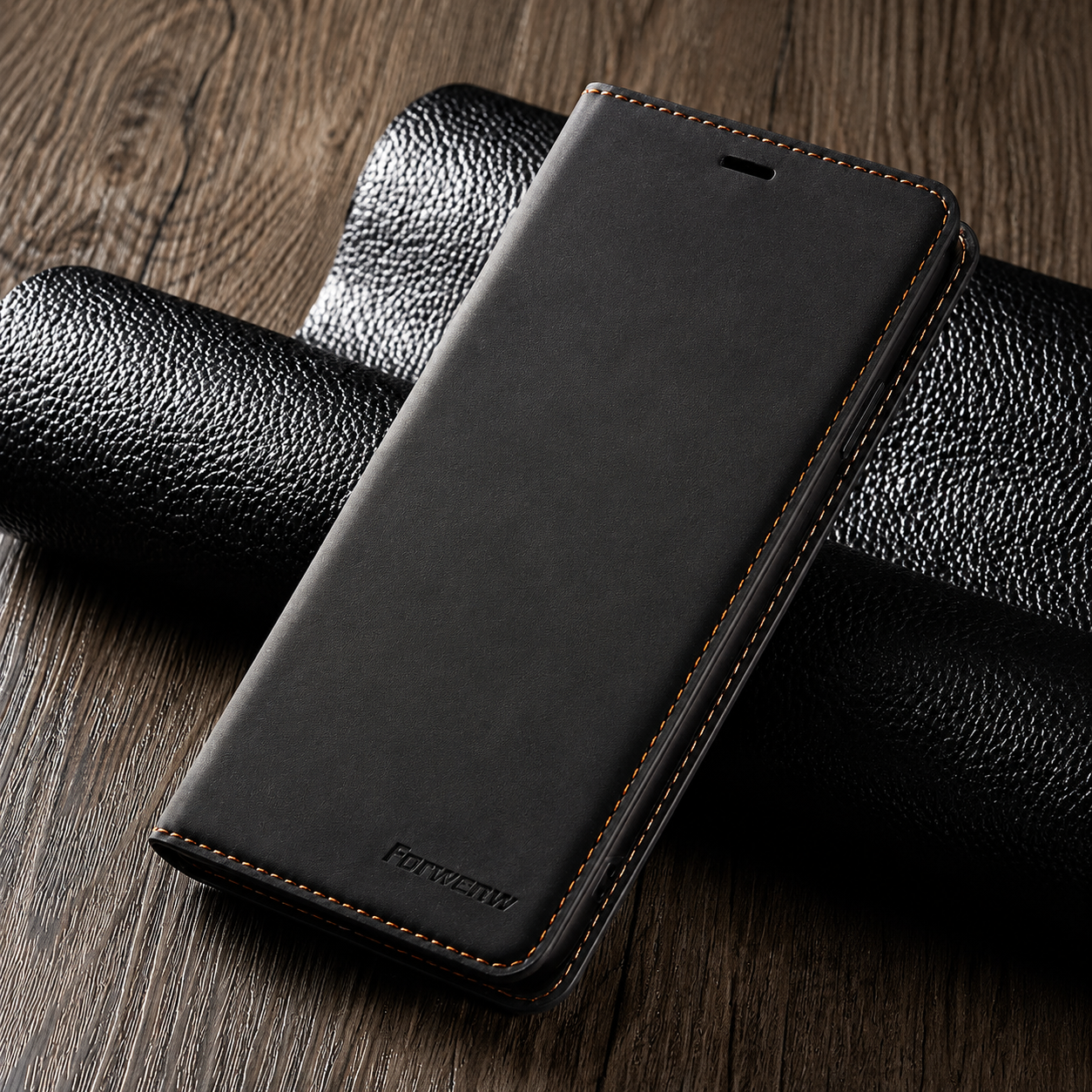 Premium iPhone Case Suede Leather Wallet Flip Cover Magnetic Closure Card Holder Shockproof Protective Cover Slim Luxury Design