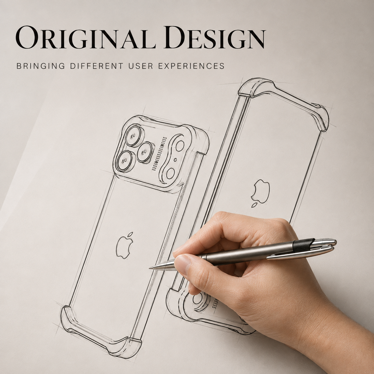 Premium iPhone Case Titanium Alloy Borderless Bumper Metal Frame Camera Lens Protection Shockproof Matte Anti Slip Lightweight Protective Design Cover